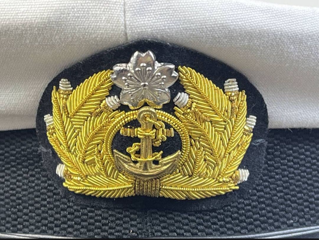 旧日本海軍士官用軍帽 日本軍海軍連合艦隊戦艦空母護衛艦巡洋艦潜水艦