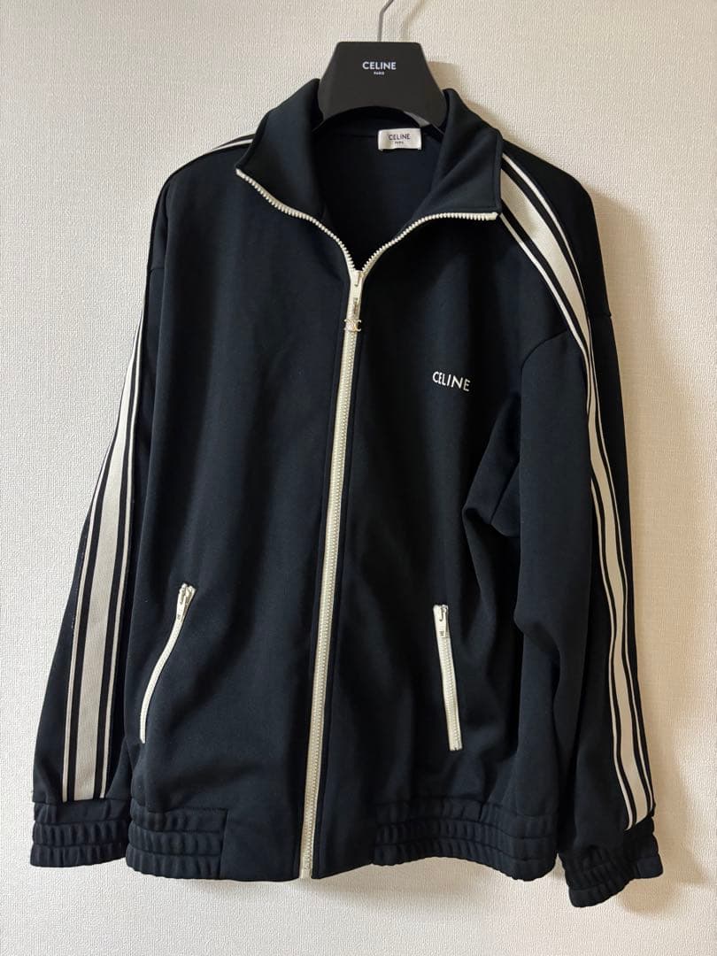CELINE ブラック ジップアップジャケット