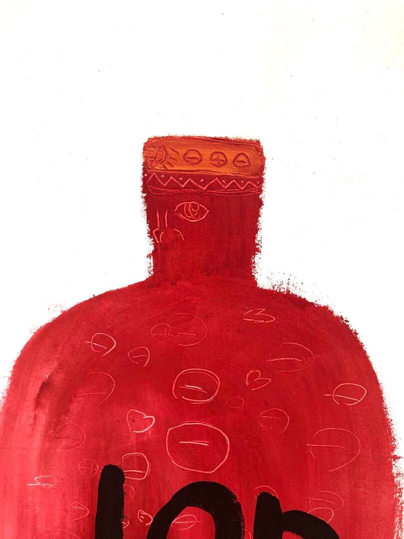 コックン・ヴィッチ 「イオンの王様」現代アート 絵画 95×145cm 約80号