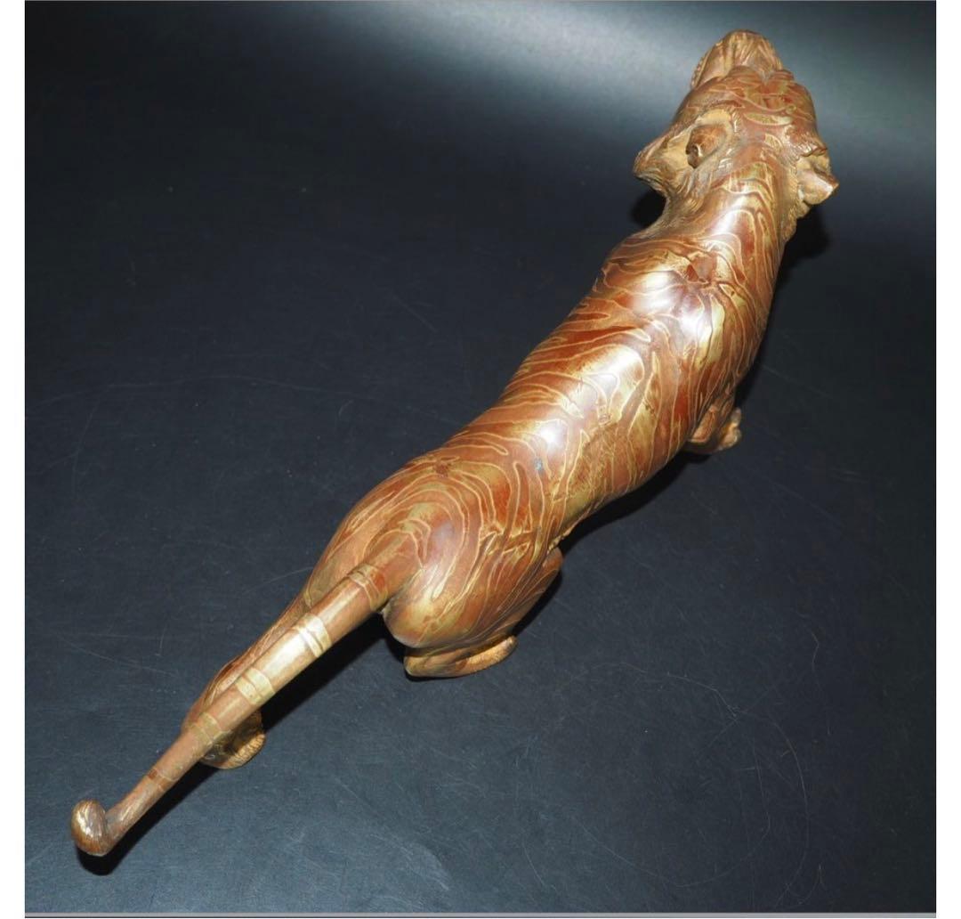 ヴォルテックス【フォロー割】様専用送料無料 時代物 銅製 リアル虎