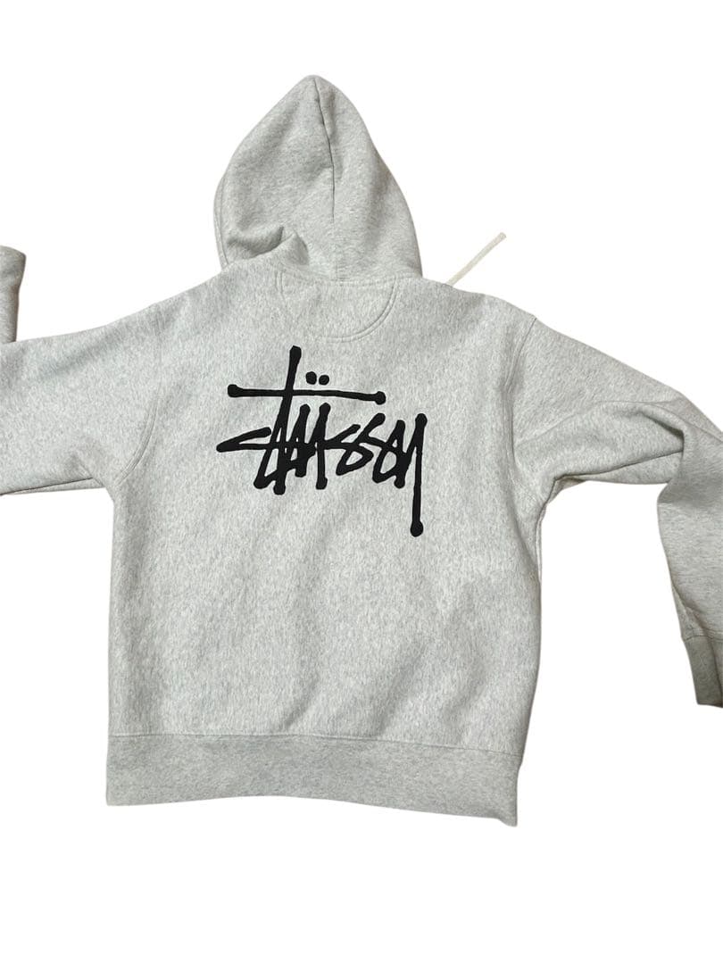 Stussy グレー フルジップ パーカー