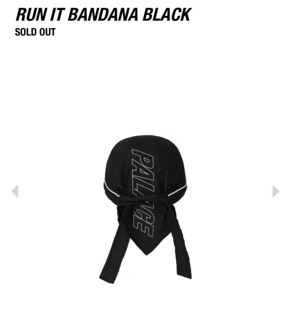 PALACE Run It Bandana ブラック バンダナ