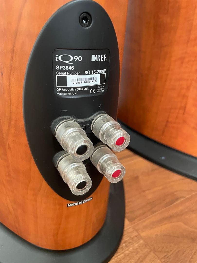 美品】KEF iQ90 トールボーイ スピーカー ペア DA ダークアップル