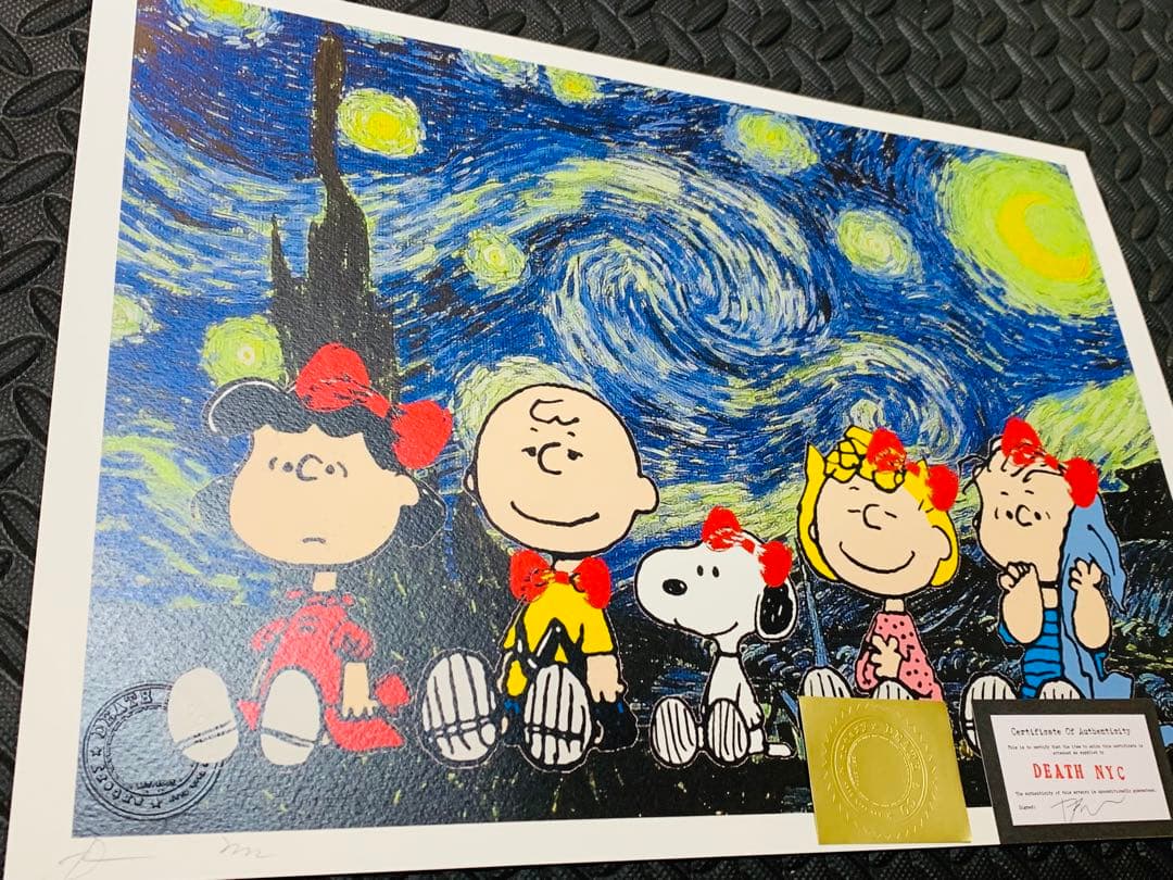 SOLD完売！ 世界限定正規品DEATH NYC ポップアート チャーリーブラウ