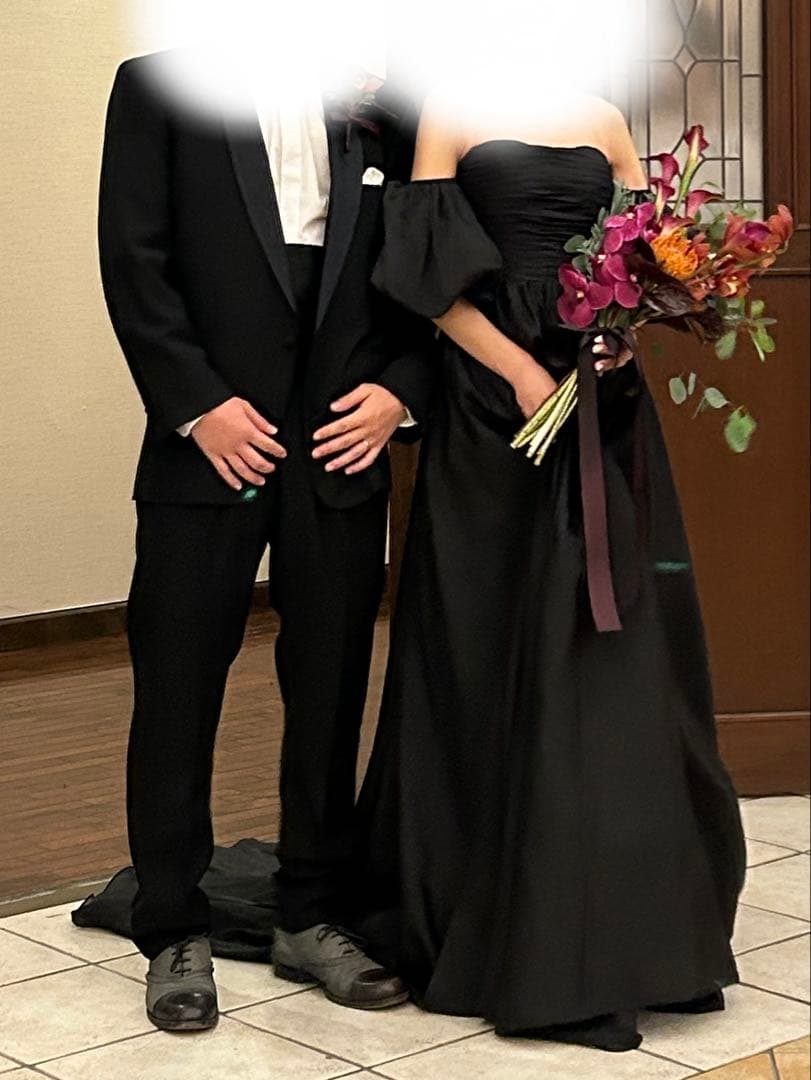 【せぶ】DRESS PRODUCTION 2wayパフスリーブドレス