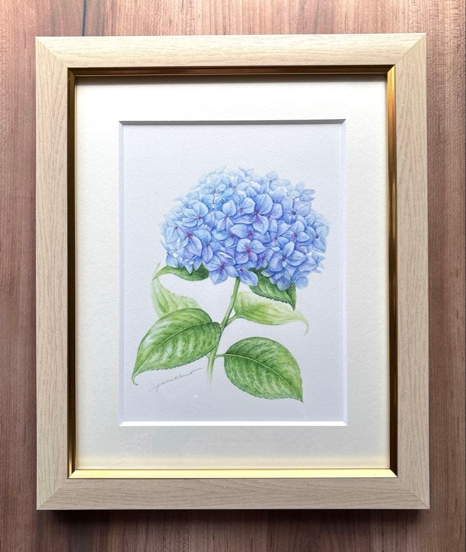 北大路魯山人 肉筆 色紙 淡彩 朝顔