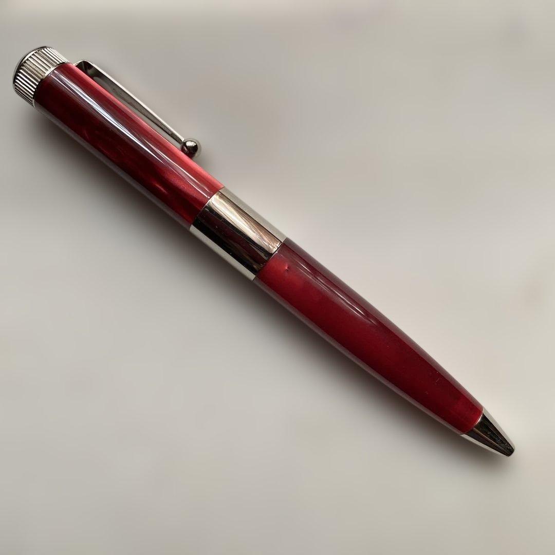 やまちゃんくん　ROMEO ボールペン 太軸イタリアンレッド　ケース付き