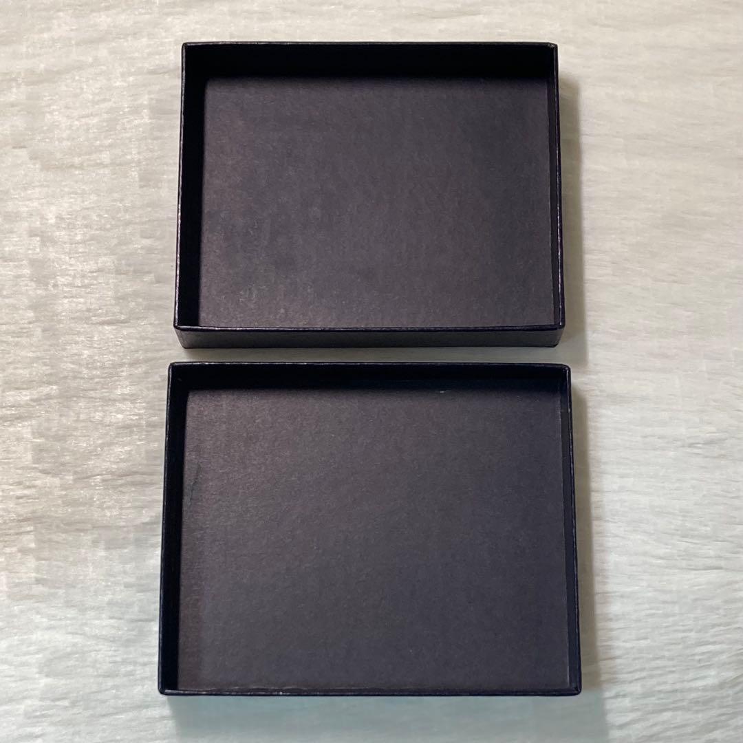 破格 早い者勝ち PRADA プラダ 三つ折り 財布 希少 型押しロゴ 黒 箱