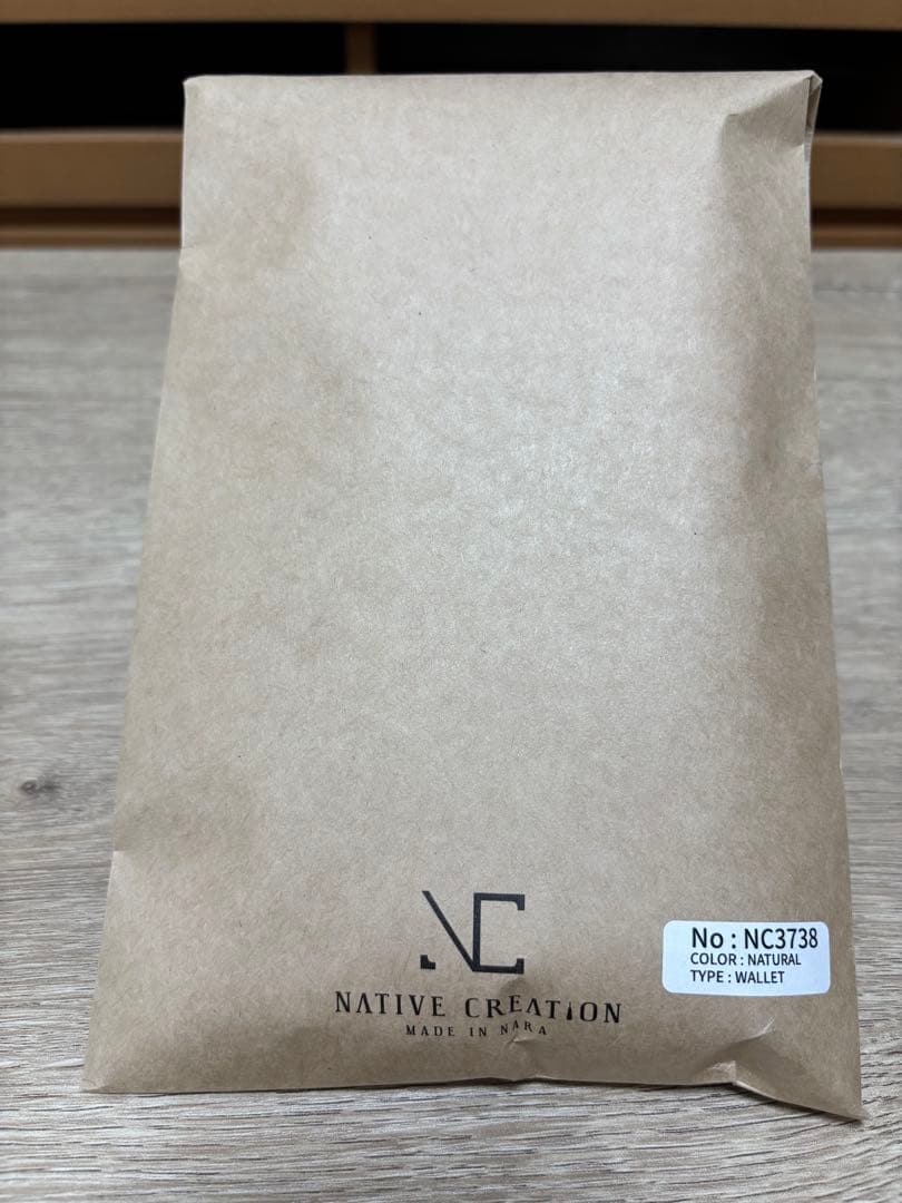 【新品未開封】Native Creation ヌメ革三つ折り長財布