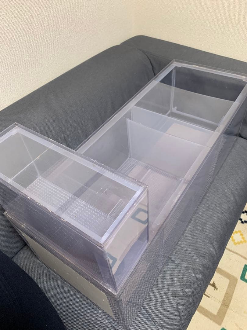 オーバーフロー水槽 90センチアクリル濾過槽