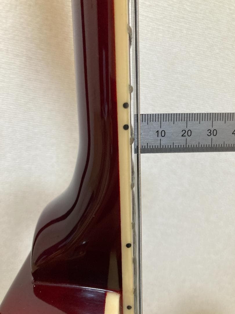 Maison レスポール セットネック ギブソンヘッド ワインレッド 音出し