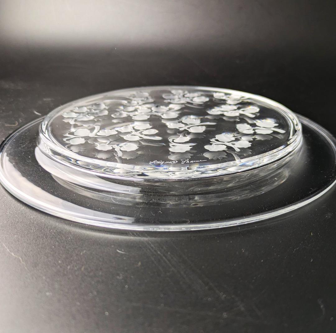 すずらん ころころ☆ラリック フランス ビンテージ 21㎝皿 muguet Bの