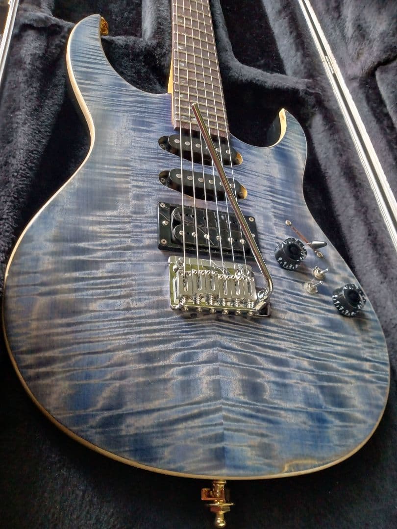 ９０年代　純国産　レア！　フレイムメイプル エレキギター　中信楽器製造