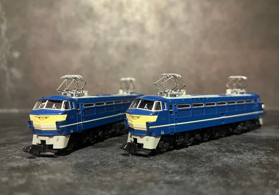 TOMIX EF-66 電気機関車 2両セット　自動車輸送用トレーラー2両セット