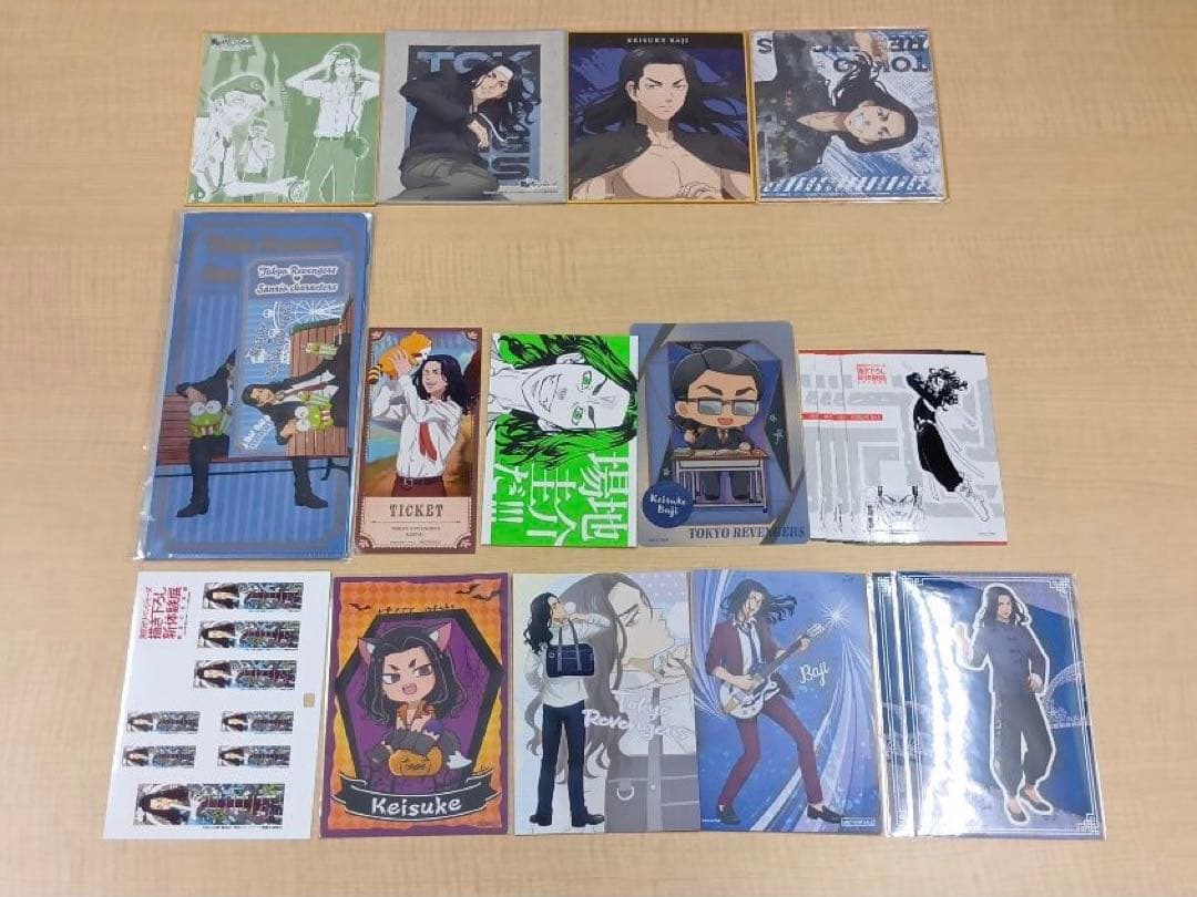 ❶東京リベンジャーズ 場地圭介 色紙 紙類 ステッカーなど まとめ売り