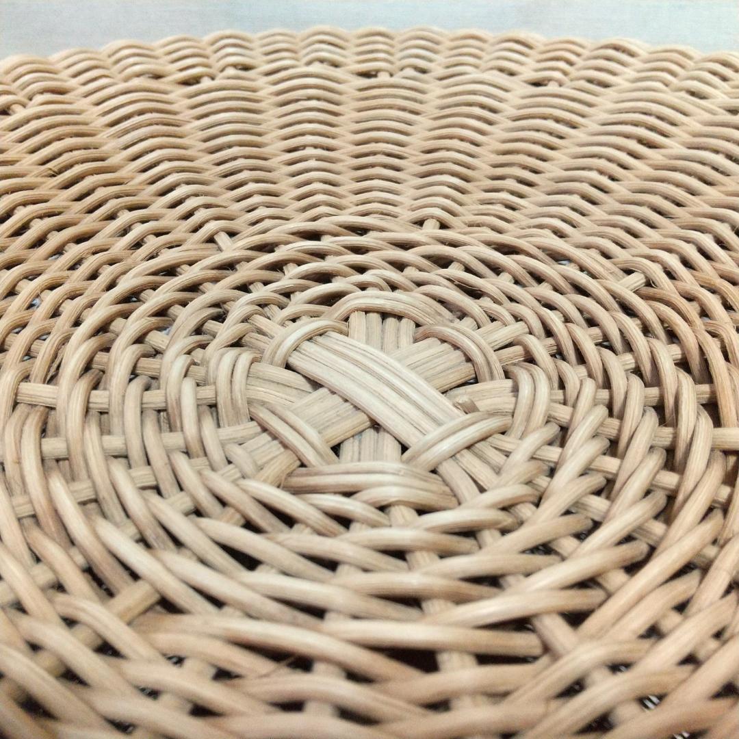 ラタン スツール 円筒形 チェア