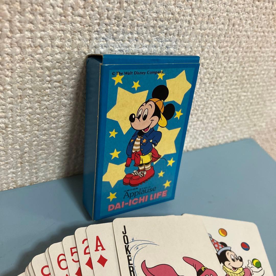 昭和レトロなトランプ ミッキーマウス 第一生命 ディズニー Applause