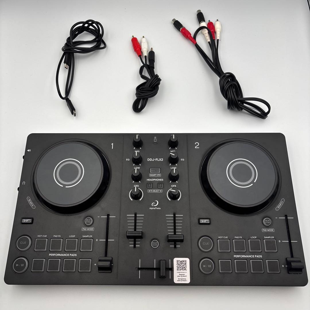 DDJ-FLX2 デジタルDJコントローラー Amazon.com: Pioneer DJ AlphaTheta DDJ-FLX2 Compact 2-Channel DJ