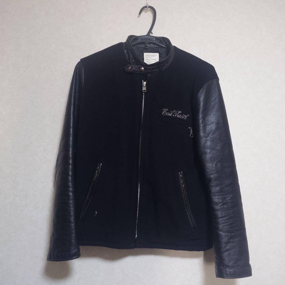 ドラゴンアッシュkj着用 raw fudge レザーライダース スタジャン