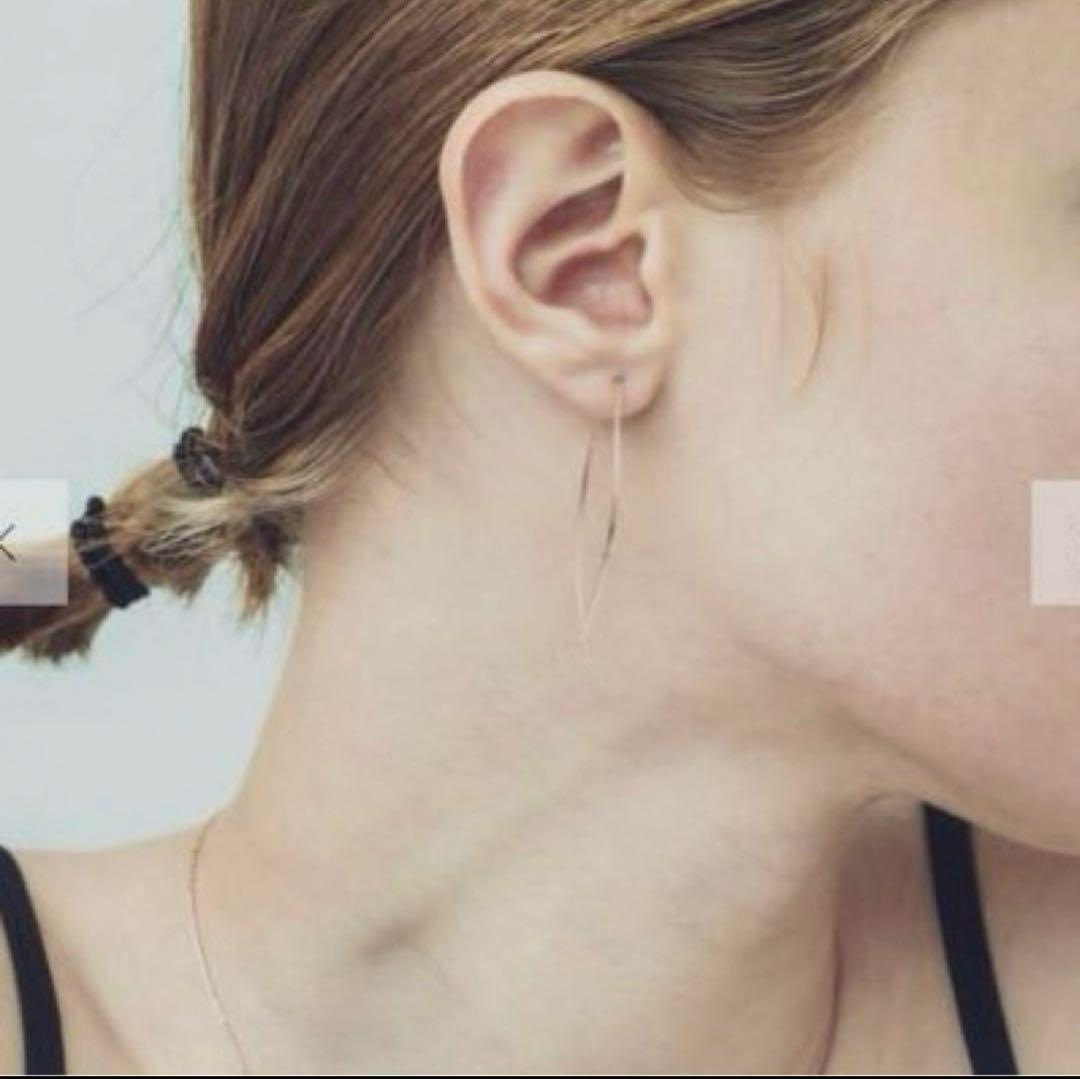 ete k10 ピンクゴールド アメリカン ピアス