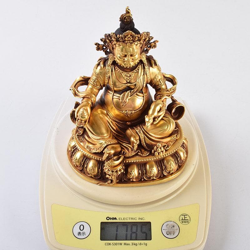 中国 大明永楽年施 古銅鍍金 チベット仏 仏像 置物 H 9195E - メルカリ