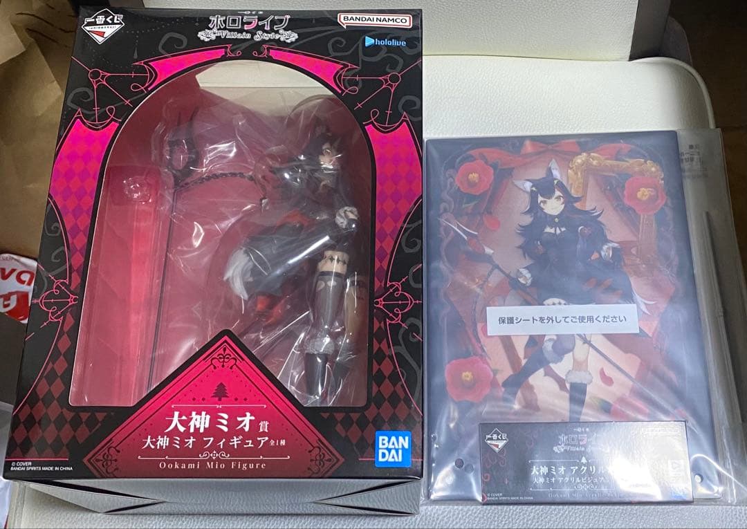 一番くじ ホロライブ 大神ミオ賞 大神ミオフィギュア アクリルボード賞
