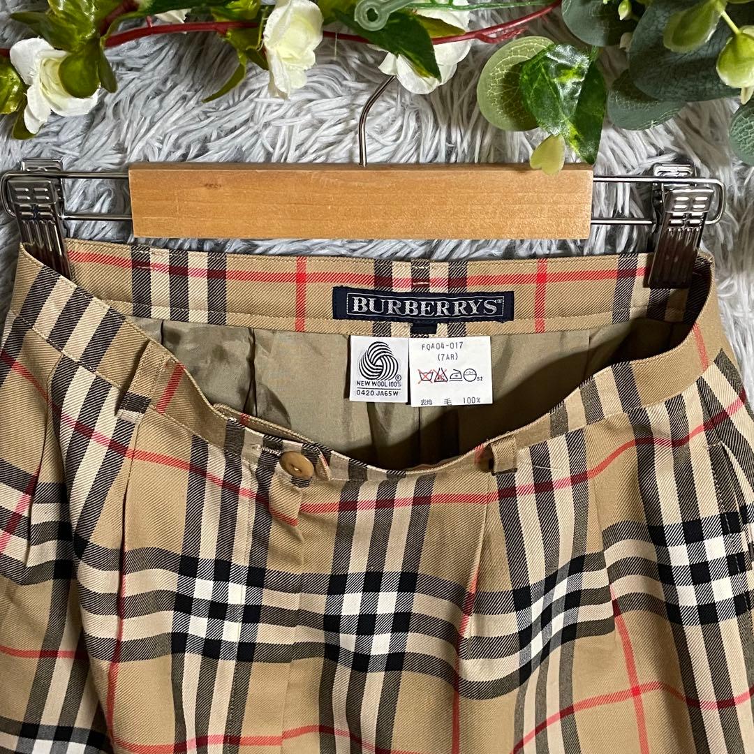 【美品】 バーバリー キュロット ノバチェック ゴルフ S BURBERRYS
