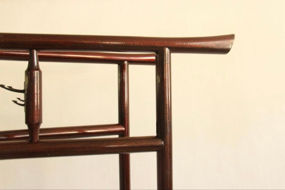 衣紋かけ パーテーション 間仕切 鶴 古道具 古家具 ビンテージ