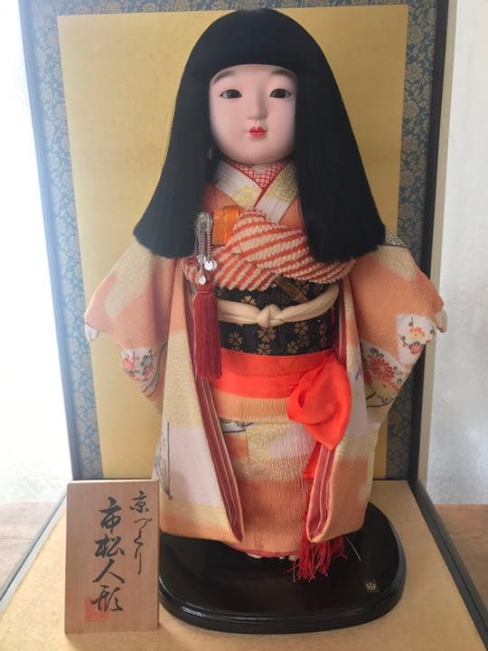 京づくり 市松人形 ガラスケース入り