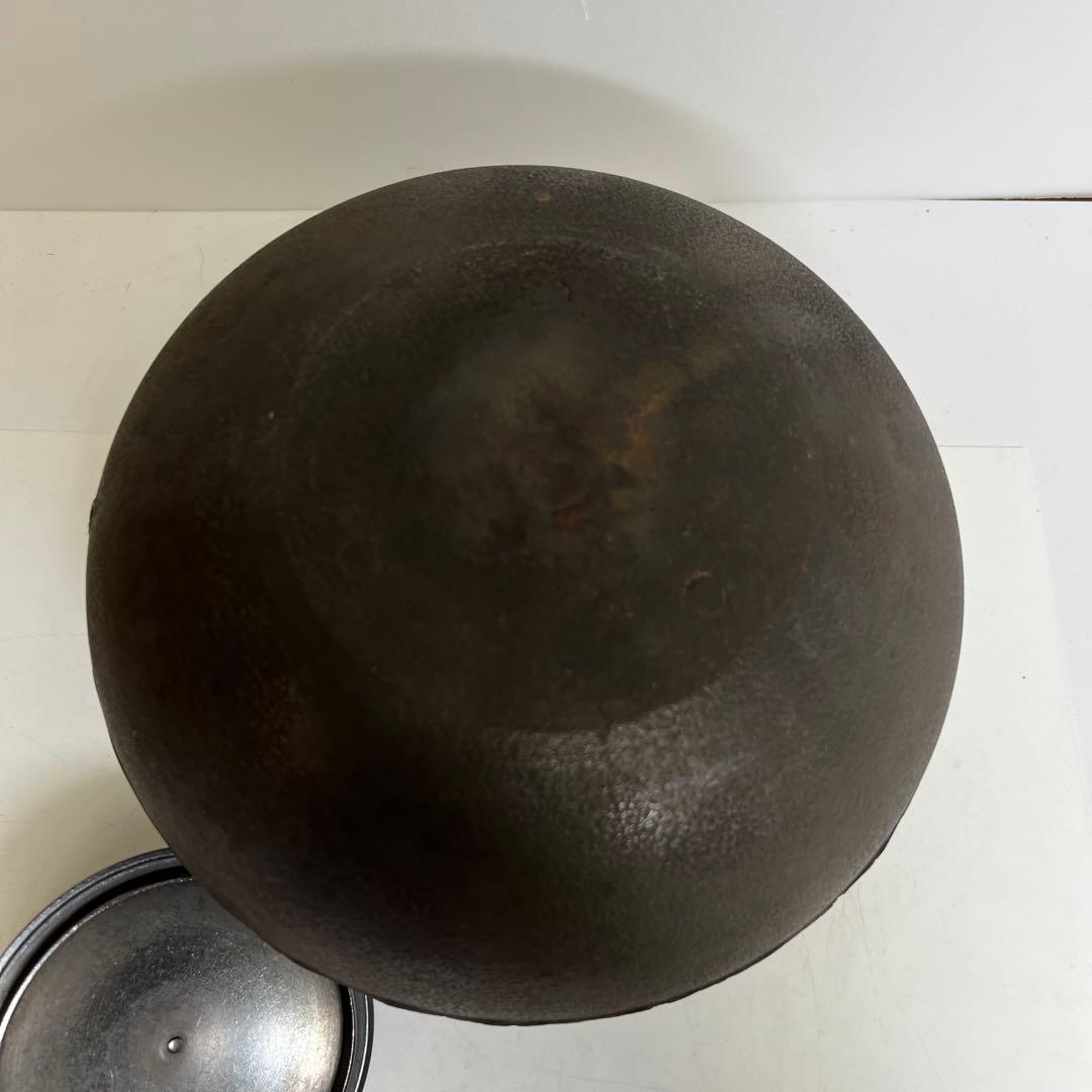 釜師 莎村 平丸釜 共箱 幅約26㎝ 3108g タサオ 東さ8-0126② - メルカリ