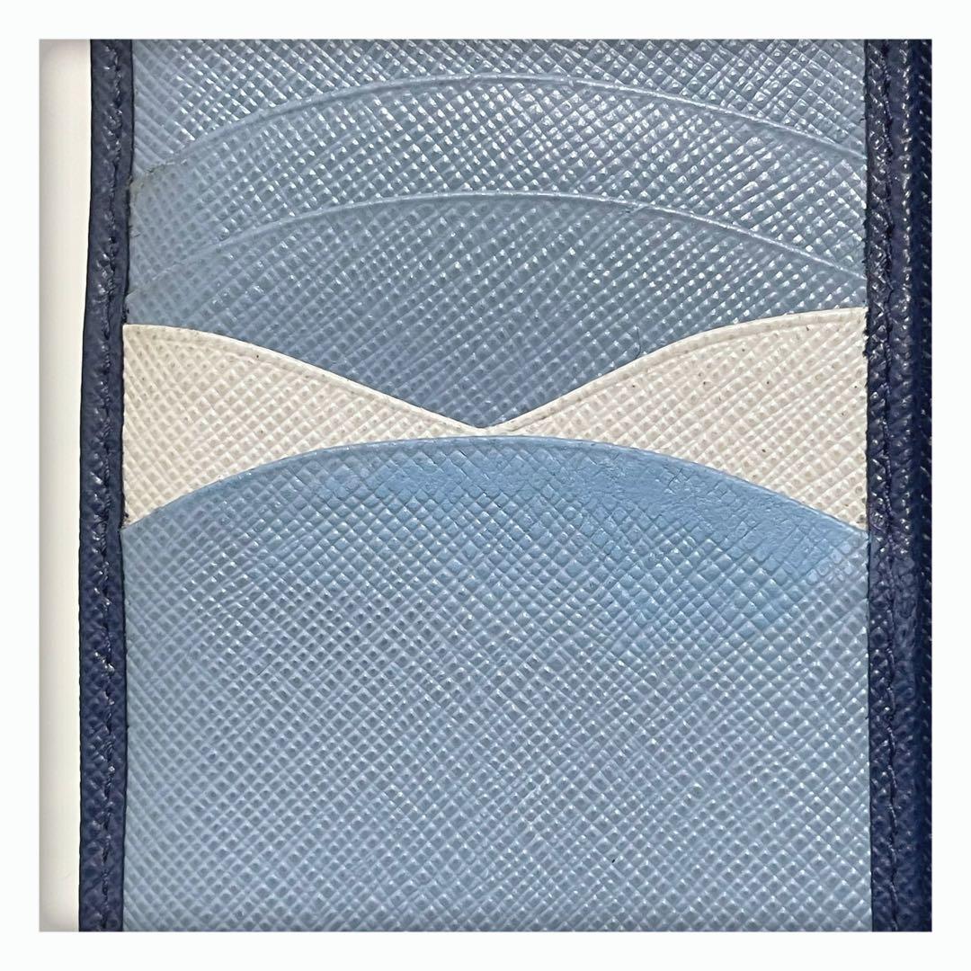 【しょう】 レア ギャランティカード有 プラダ 二つ折り財布 マルチカラー