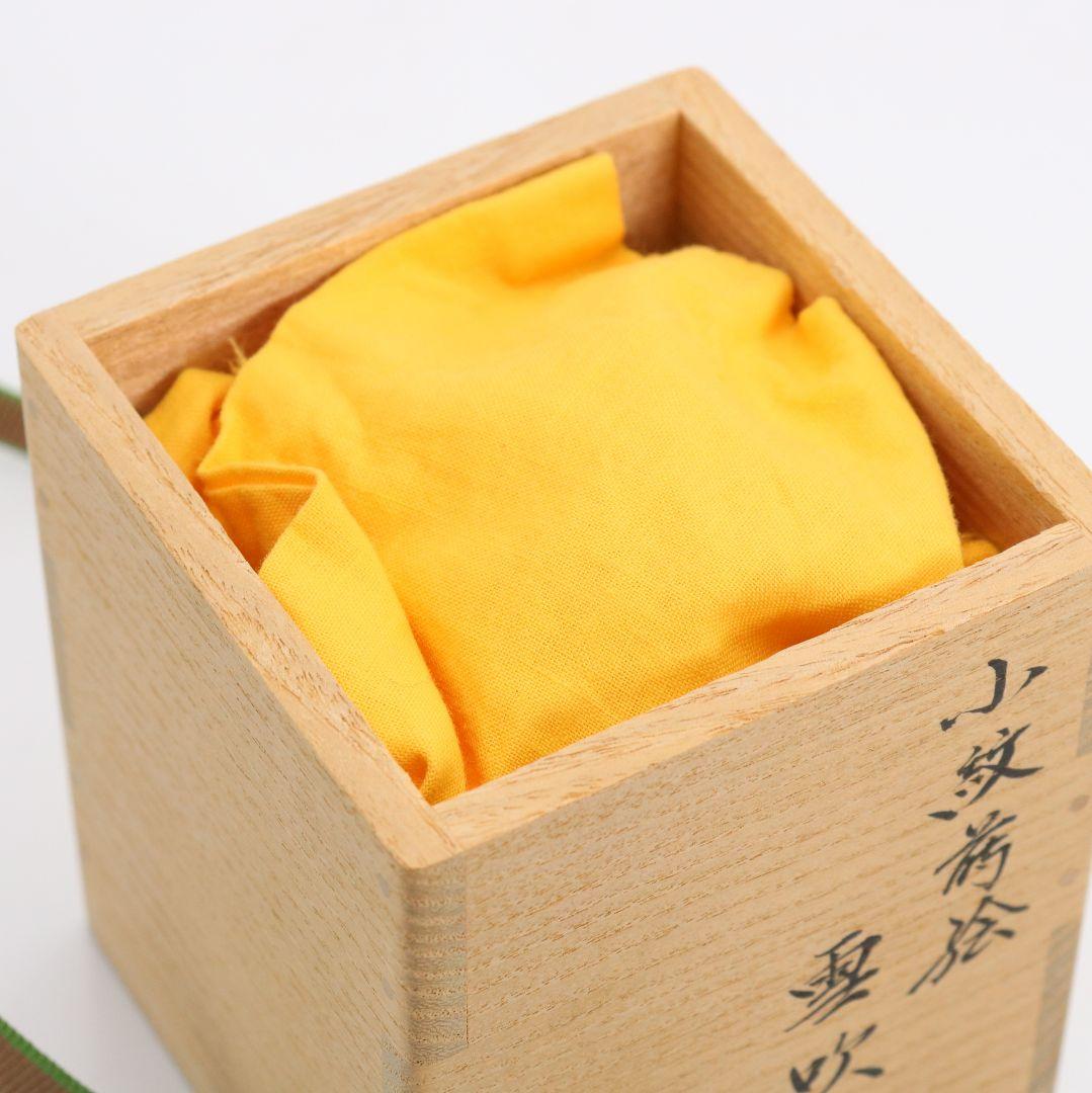 清瀬一光作 小紋菊桐蒔絵 雪吹 薄茶器 金梨子地 茶道具 共