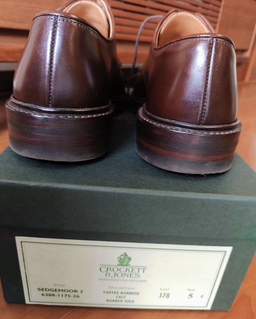 クロケットアンドジョーンズ プレーントゥ　UK5