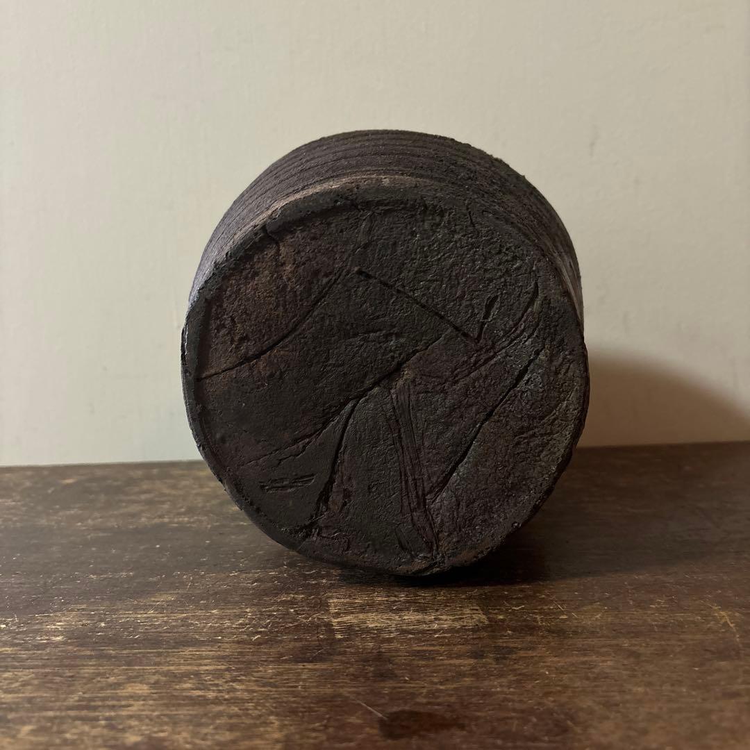 景色の良い窯変備前壺 花器 骨董 古道具 アンティーク 古民芸 古陶磁 検: