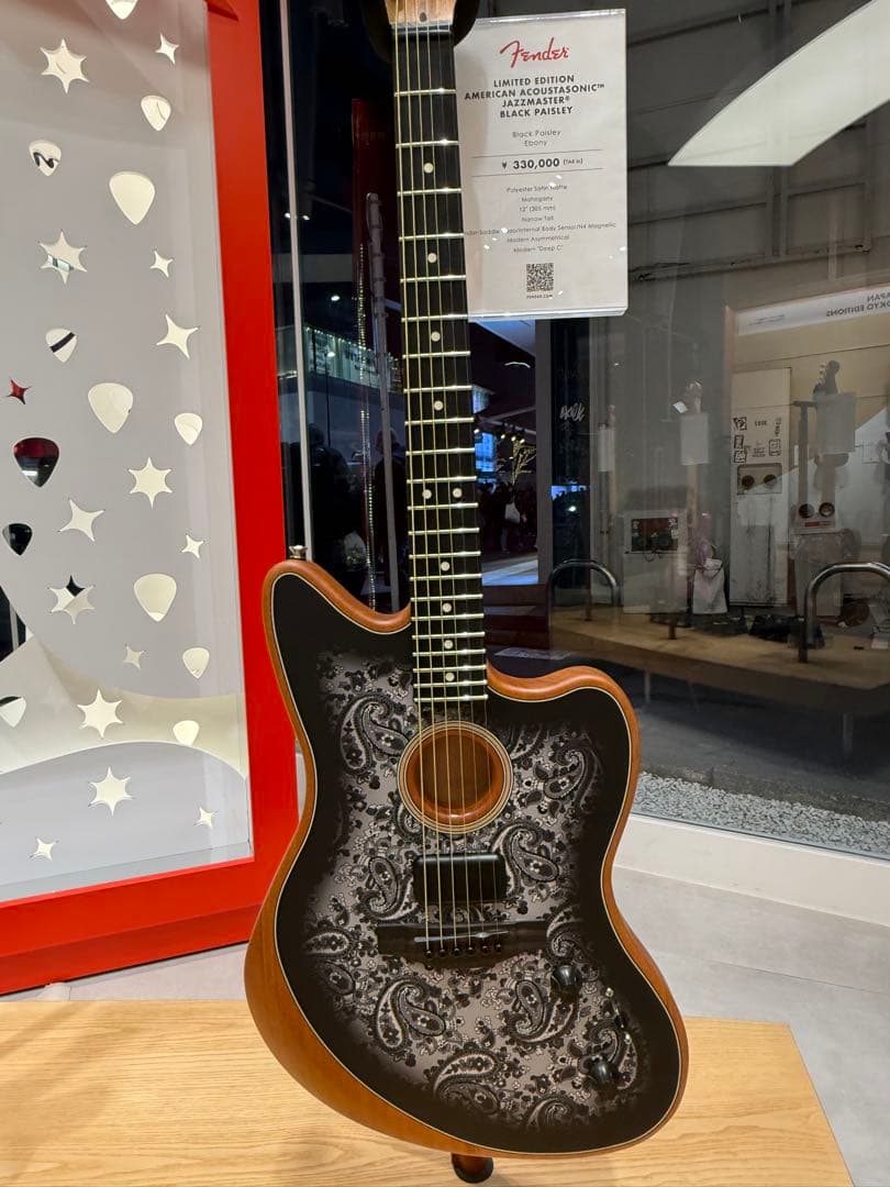 フェンダー/アコースタソニック/￼ ジャズマスター/ ブラック