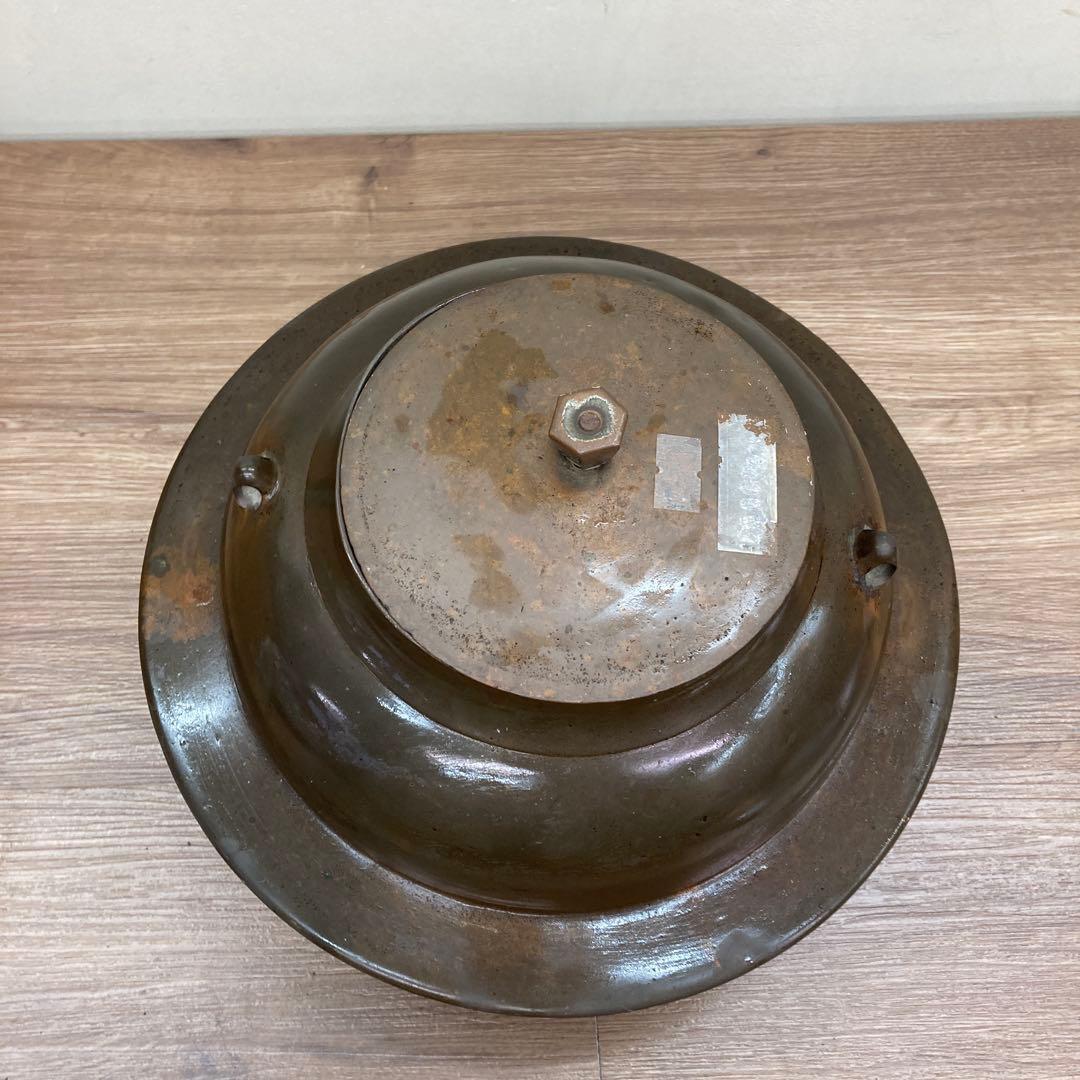 E-1 【アンティーク】茶道具 羽釜 茶釜 鉄釜 時代物 趣 古い茶釜（羽釜）