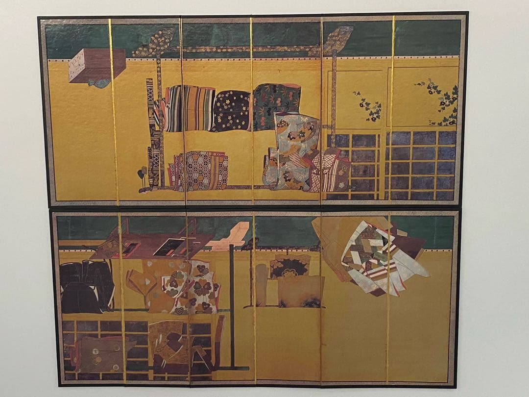 誰が袖屏風 アンティーク 仕切 パーテーション 年代物 時代物