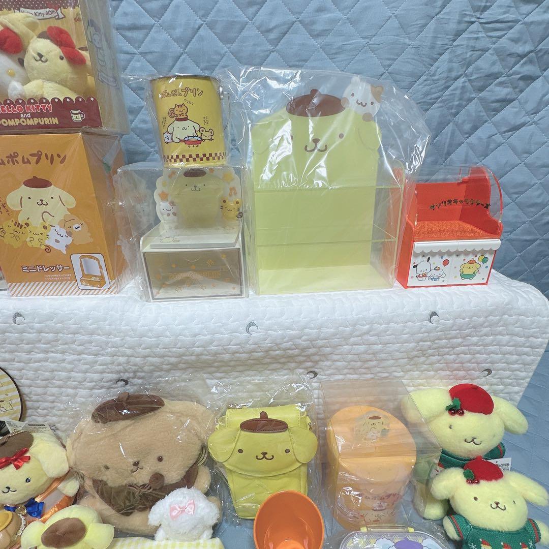 サンリオ❣️激レア ポムポムプリン ぬいぐるみ チェスト ポーチ