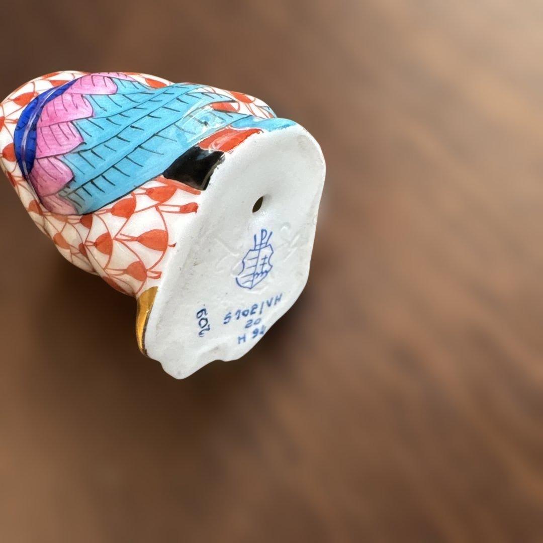 Herend 幾何学模様の陶器製鳥置物 - メルカリ