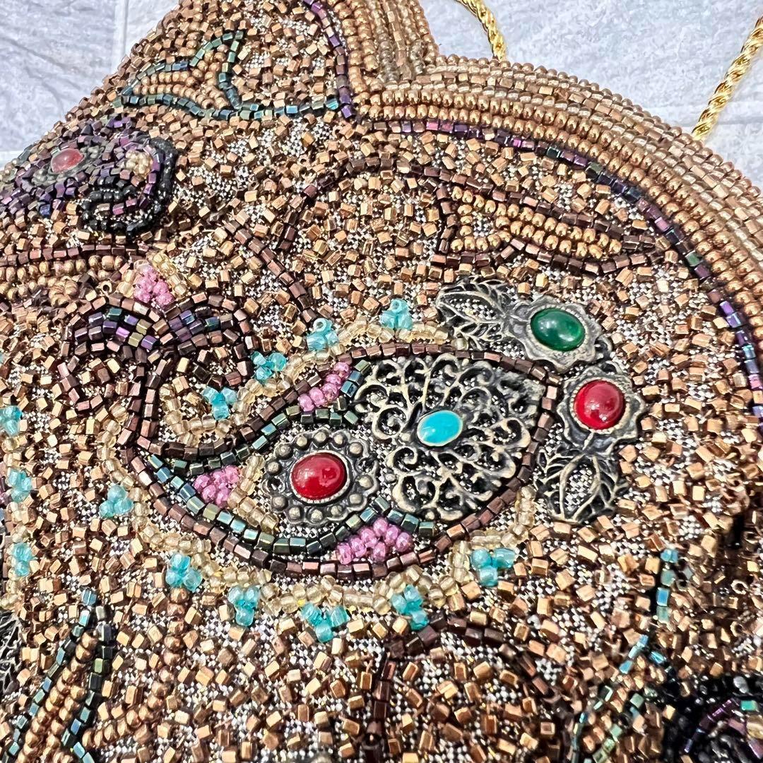 皇室御用達✨ LUMYはしもと ビーズバッグ ポシェット ヴィンテージ レトロ