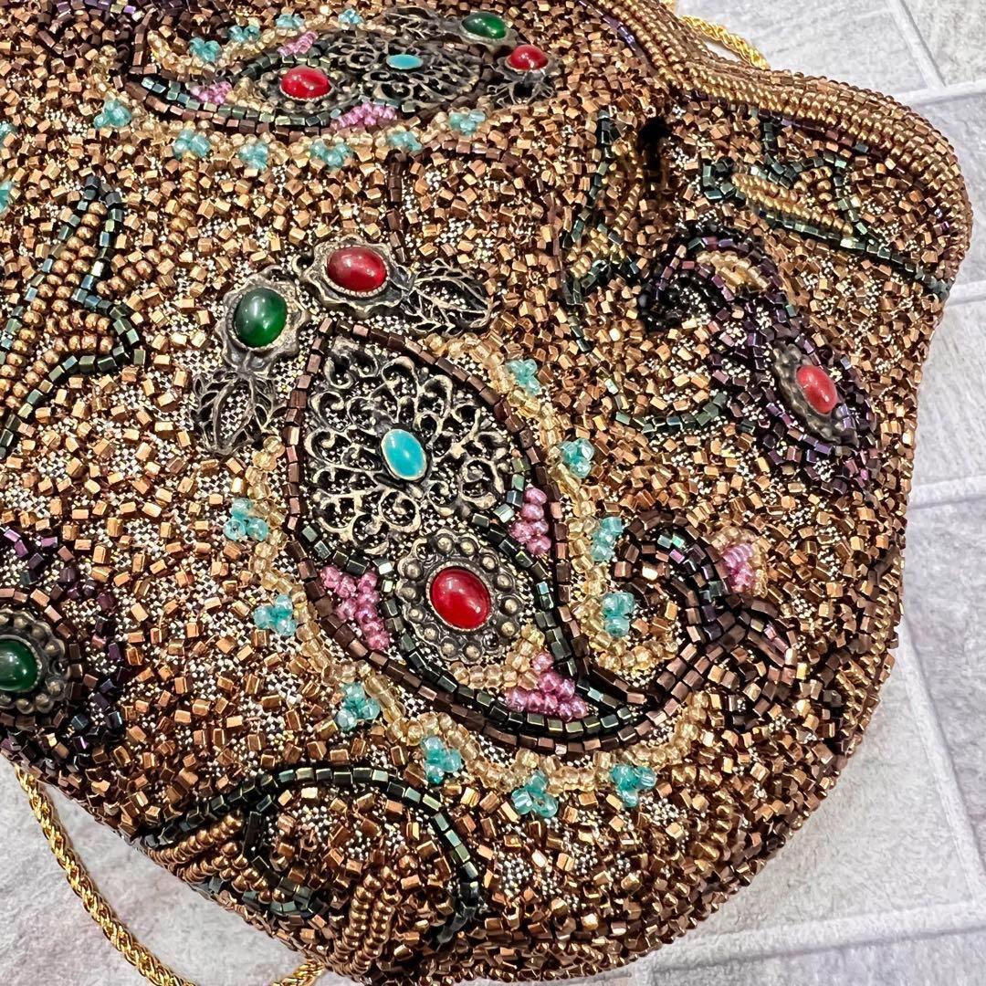 皇室御用達✨ LUMYはしもと ビーズバッグ ポシェット ヴィンテージ レトロ