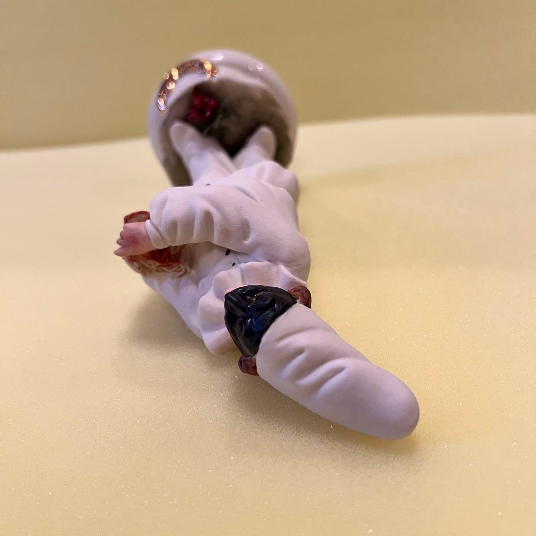 カポディモンテ イタリア製 陶人形 ピエロ 置物 フィギュア クリスマス