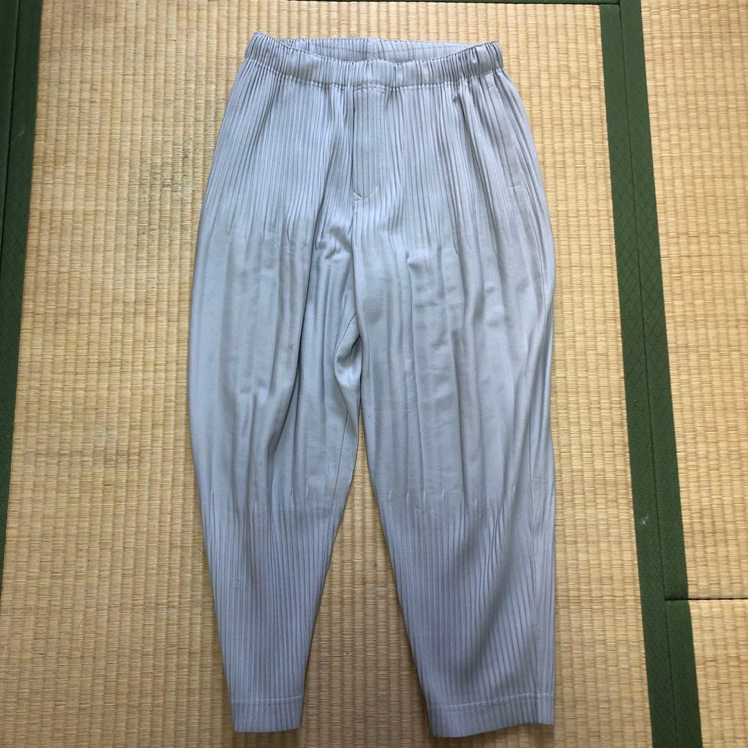 オムプリッセ イッセイミヤケ プリーツパンツ グレー サイズ1 サルエル