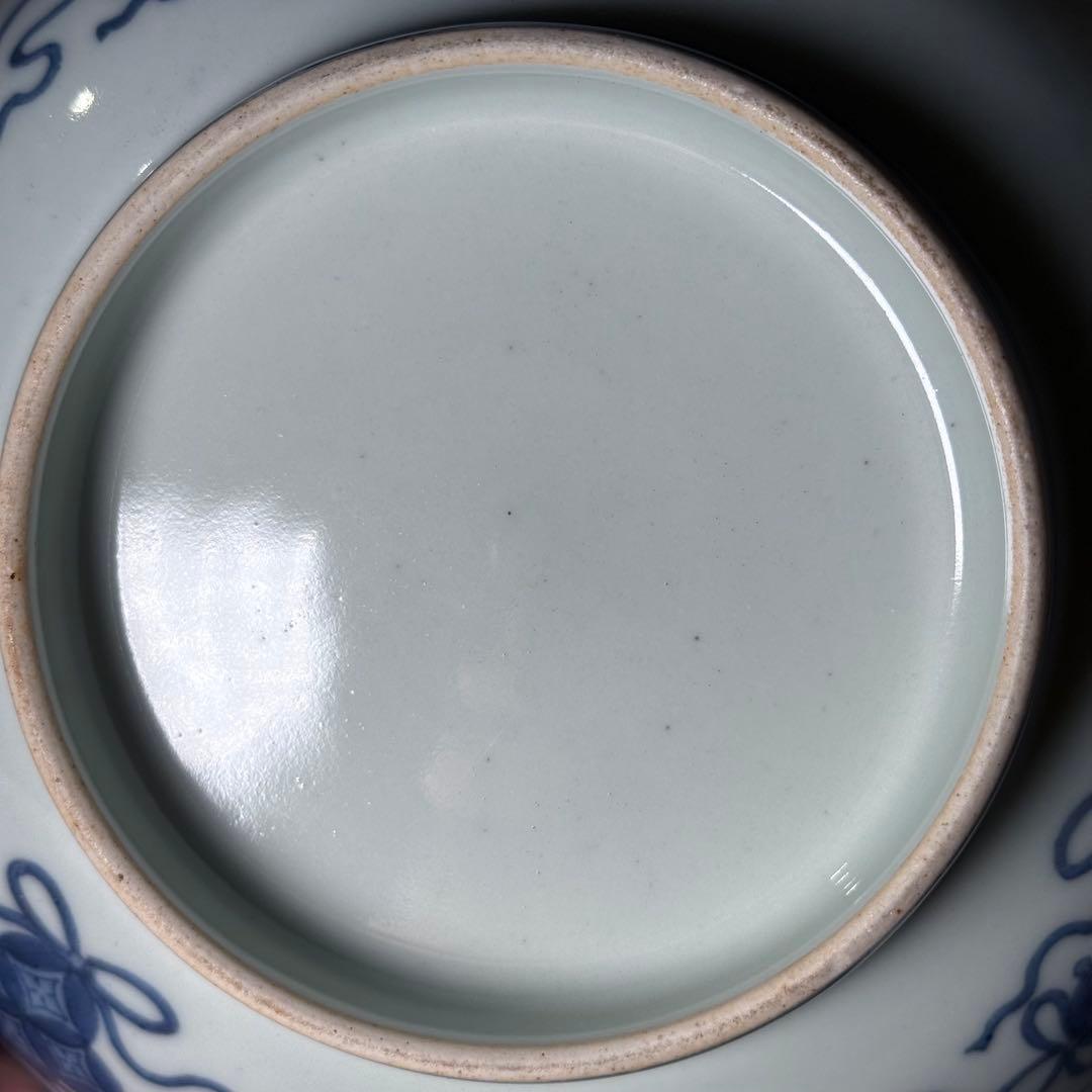 後期 色鍋島 椿文高台皿 櫛歯文高台 七宝結び文 桐箱