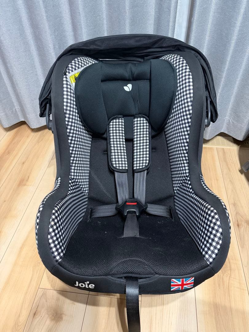 早い者勝ちJoie チャイルドシート ブラック チェック柄 早い者勝ち