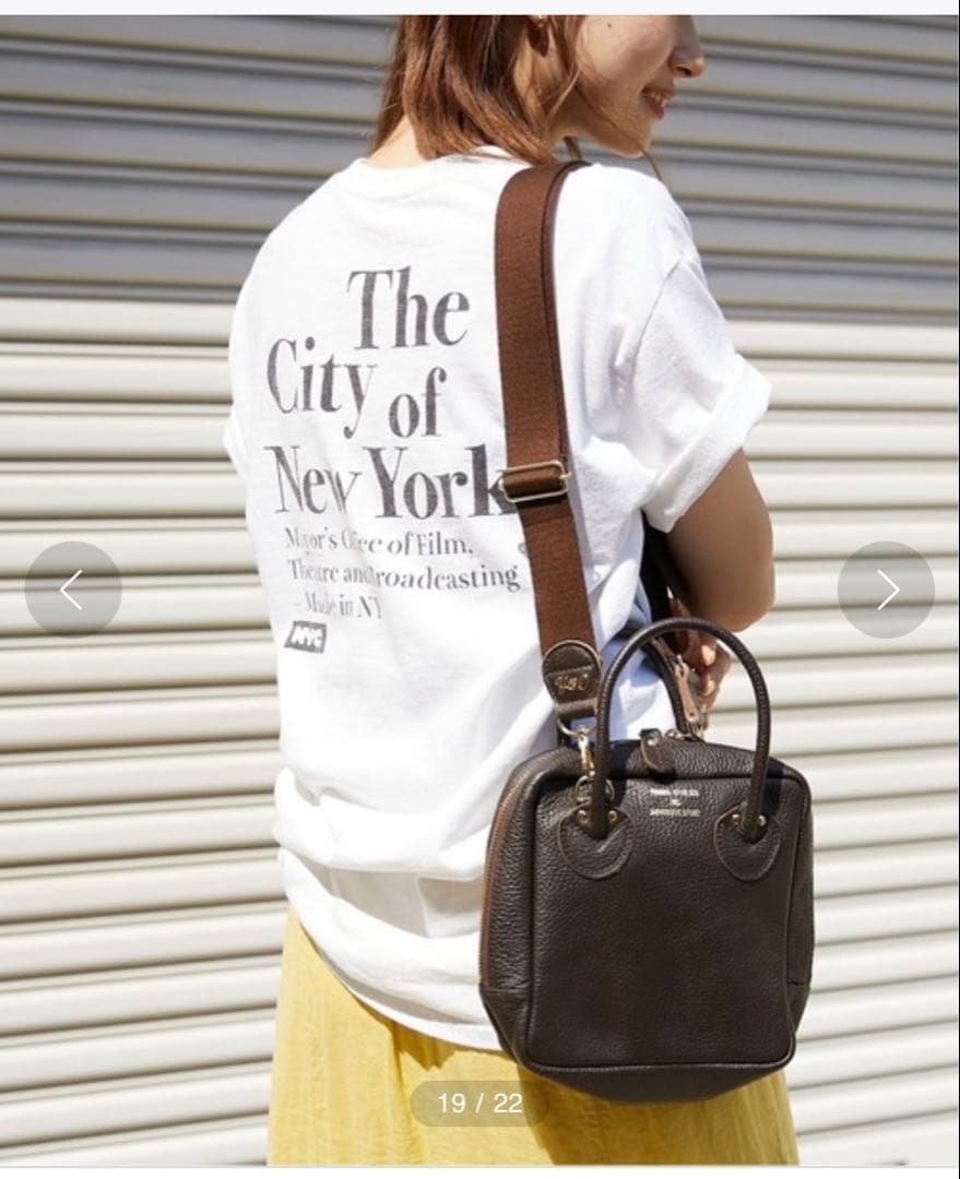 ヤングアンドオルセン ☆フレームワーク別注 ボトルバッグ ☆ブラウン