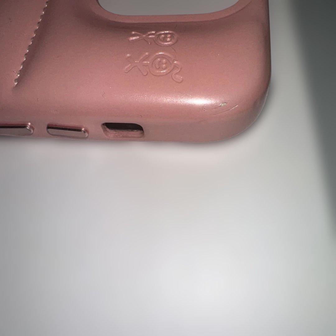iPhone用ストライプデザインケース ピンク iPhone用ストライプデザイン