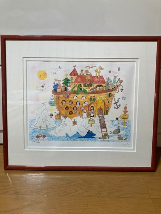 フランス現代人画家【クリーブ】作品「ノアの方舟」 フランス現代人画家【クリーブ】作品「ノアの方舟」 - メルカリ