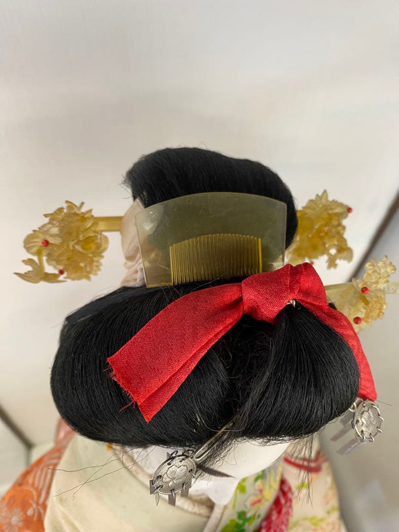 手渡し限定』日本人形 ガラスケース付き 昭和レトロ