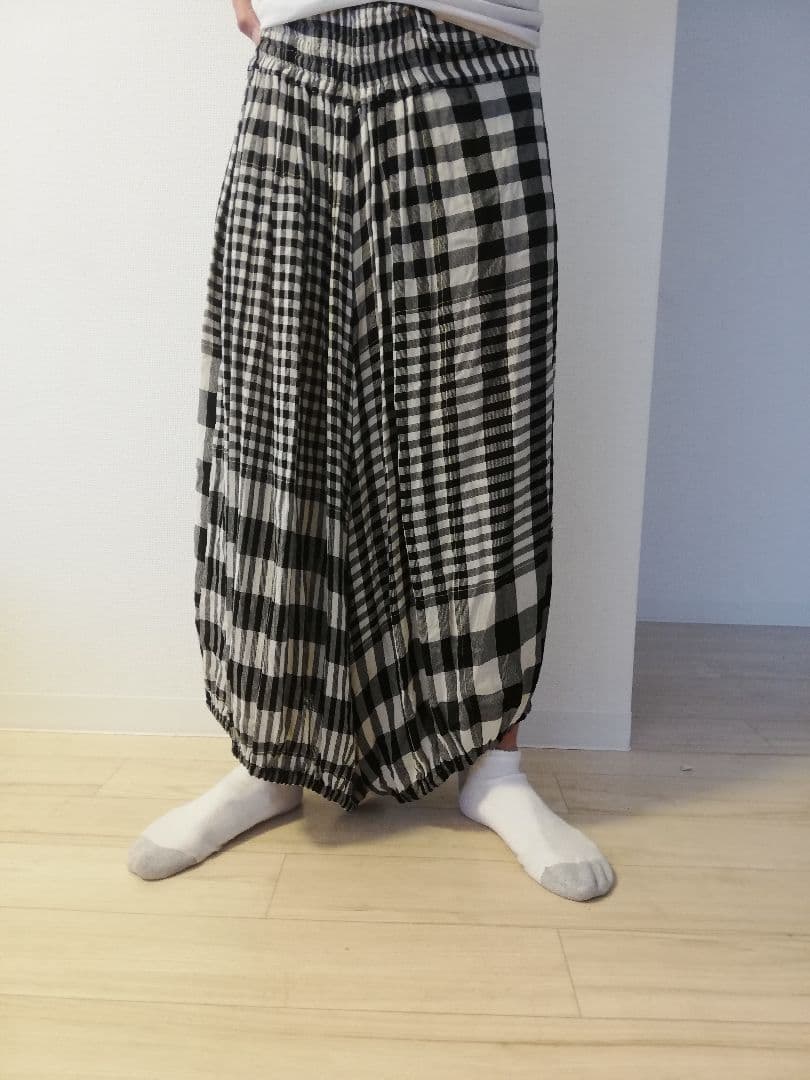 Y's YOHJI YAMAMOTO 2005SS チェックサルエルパンツ